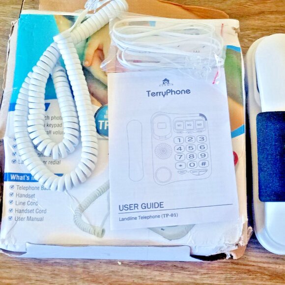 TerryPhone Big Button Phone for Elderly & Visually Impaired Landline Corded TP01 - Picture 2 of 7